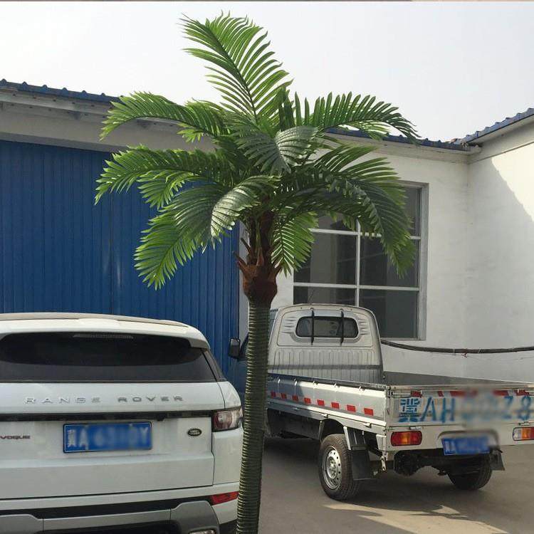 仿真椰子树假椰树大型商场道具热带棕榈树保鲜弯杆摆设假树椰子树