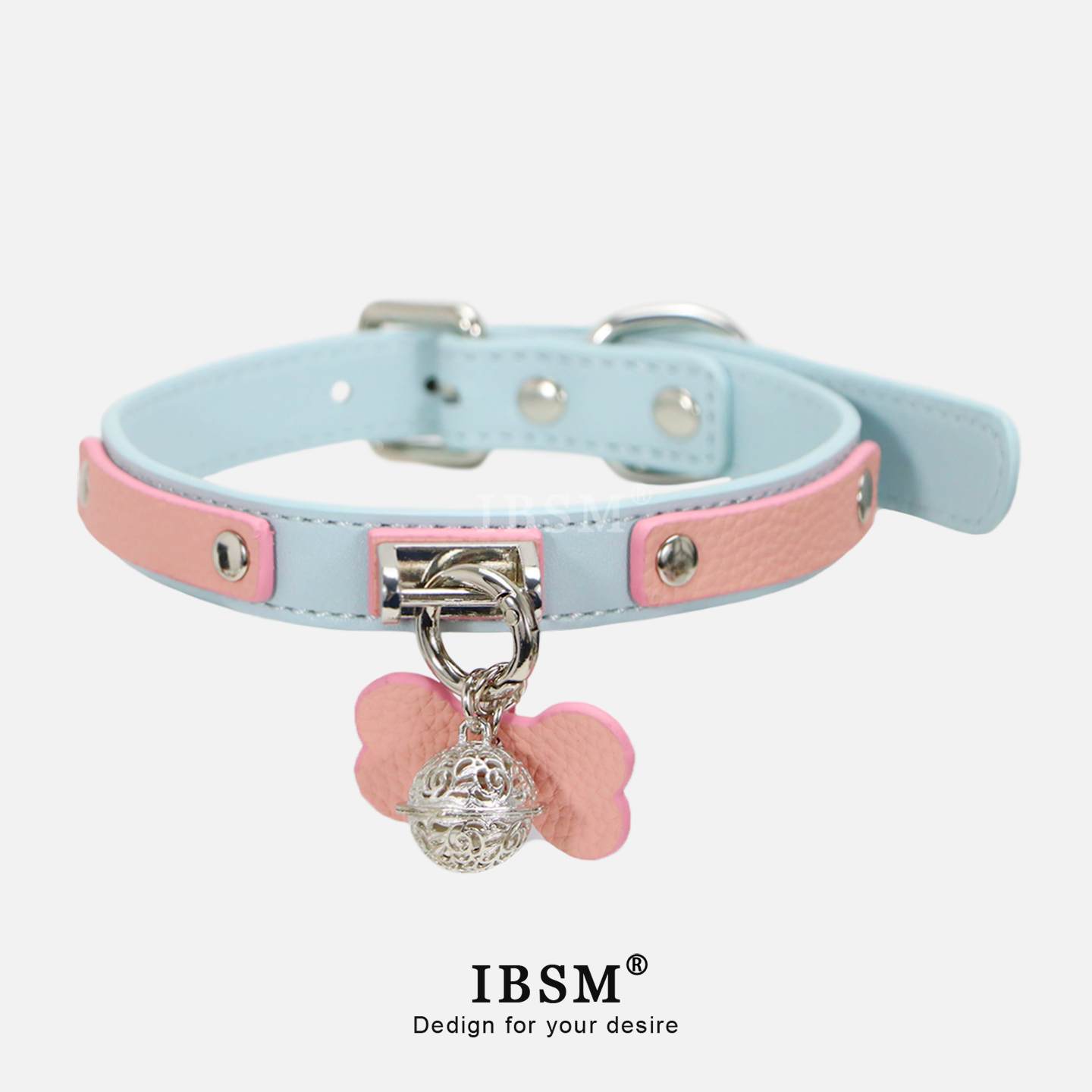 小清新骨头挂牌可爱铃铛颈环女m