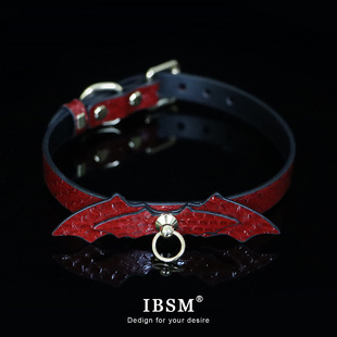 蛇皮项圈女定制刻字真皮chocker蛇鳞蛇纹颈链puppy牵引绳