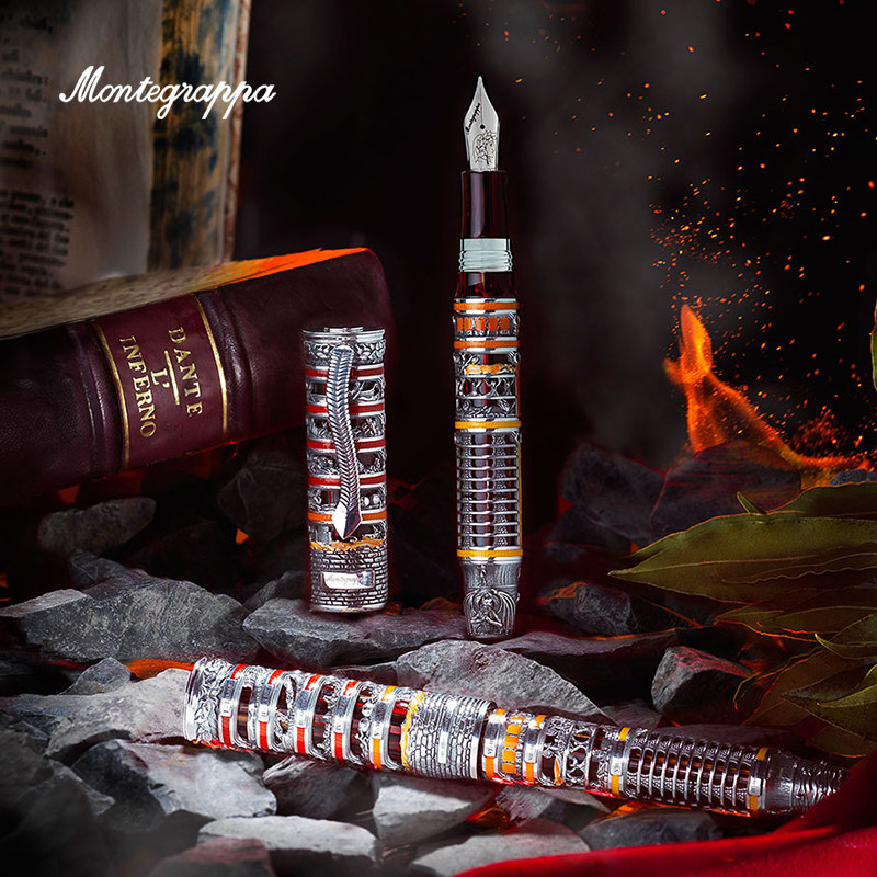 Montegrappa/万特佳意大利原装进口钢笔新款但丁·三部曲-地狱 限量333支钢笔