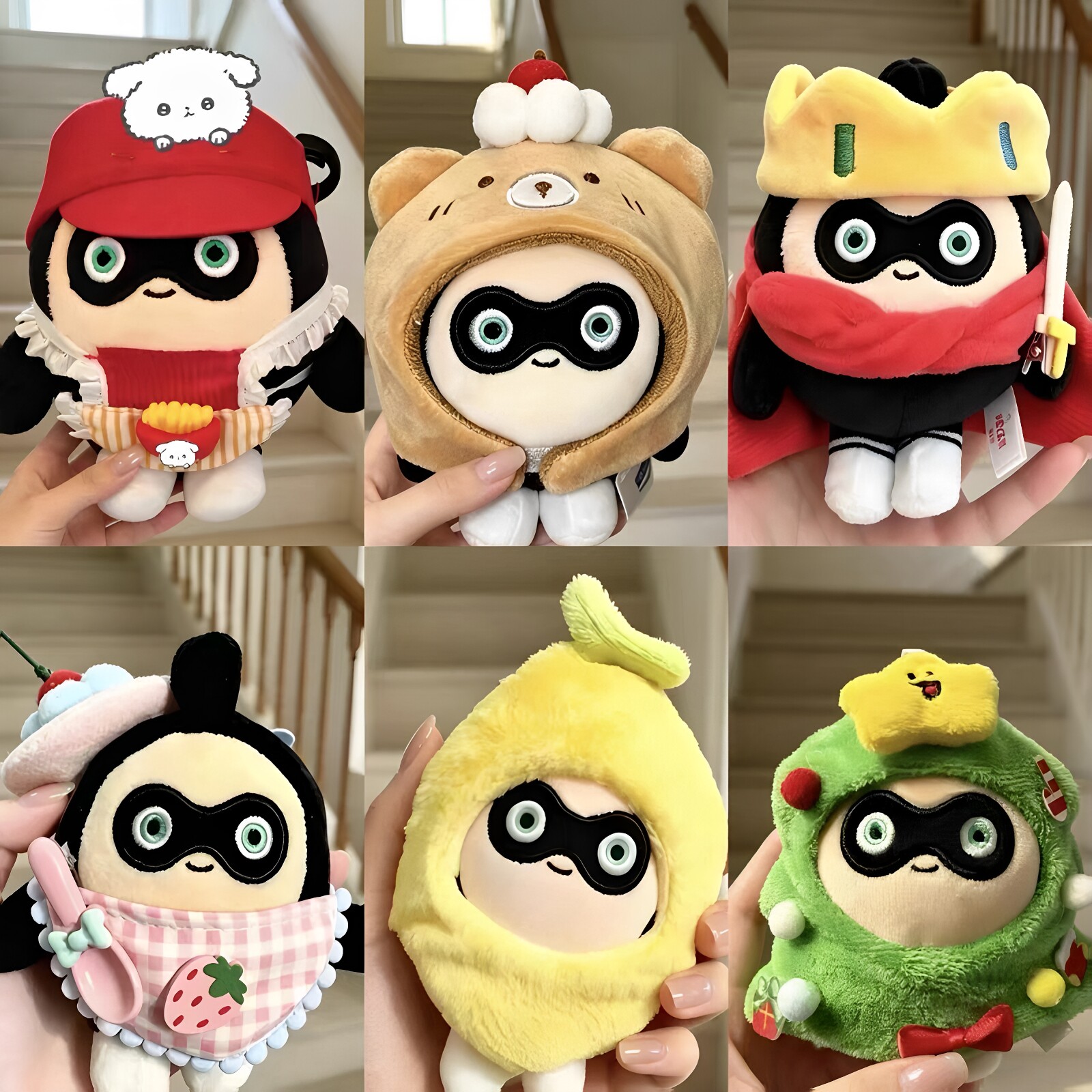 【蛋总的一周】蛋小黑玩偶挂件衣服套装包挂钥匙扣毛绒公仔周边