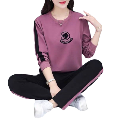 运动服套装女2025秋冬装长袖卫衣中年妈妈时尚休闲气质减龄两件套