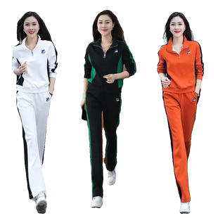 大码休闲运动服套装女2026春秋新款女士洋气卫衣时尚阔腿裤两件套