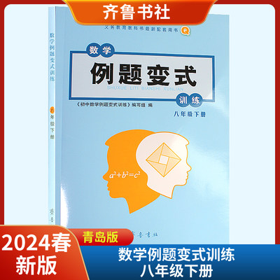 2024春新版数学例题变式训练八年级下册六三制 齐鲁书社