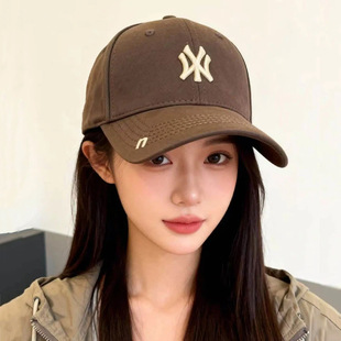 韩国潮牌2026新款男女款棒球帽子ins显脸小刺绣硬顶鸭舌帽大头围