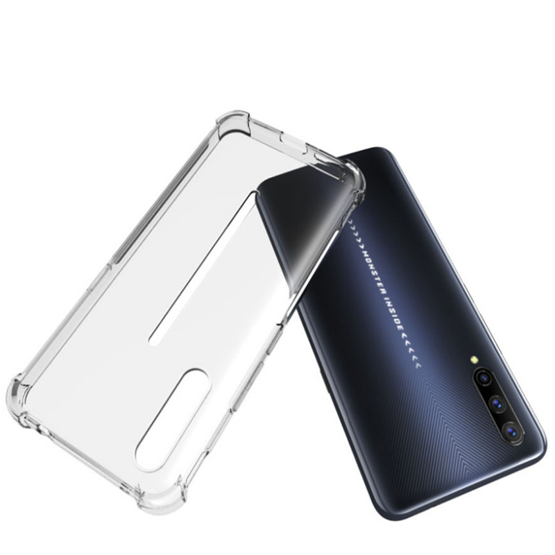 加厚适用VIVOIQOOPro5G软硅胶全包边气囊手机壳防摔滑保护套女