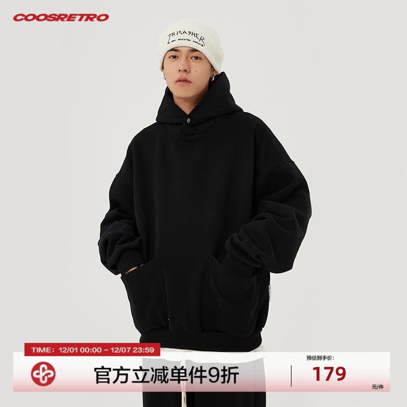 重磅连帽休闲情侣卫衣