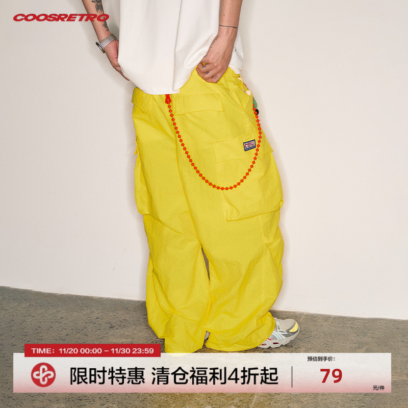 夏装可调节抽绳工装裤子