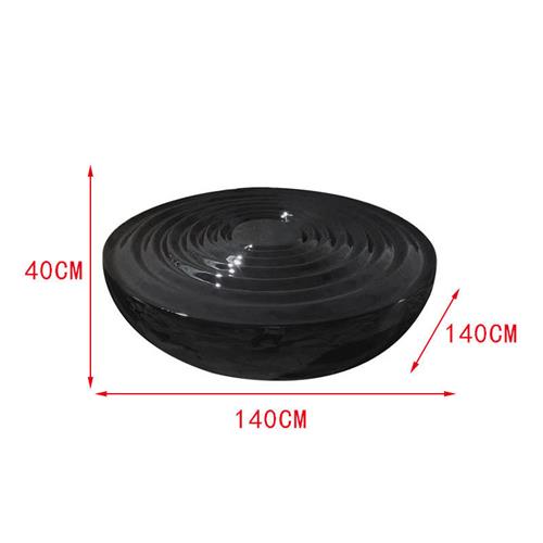 售楼处酒店大堂水波纹玻璃钢雕塑底座大型流水落地工艺品雕塑摆件