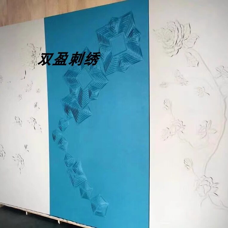 透光浮雕发光背景墙轻奢定制