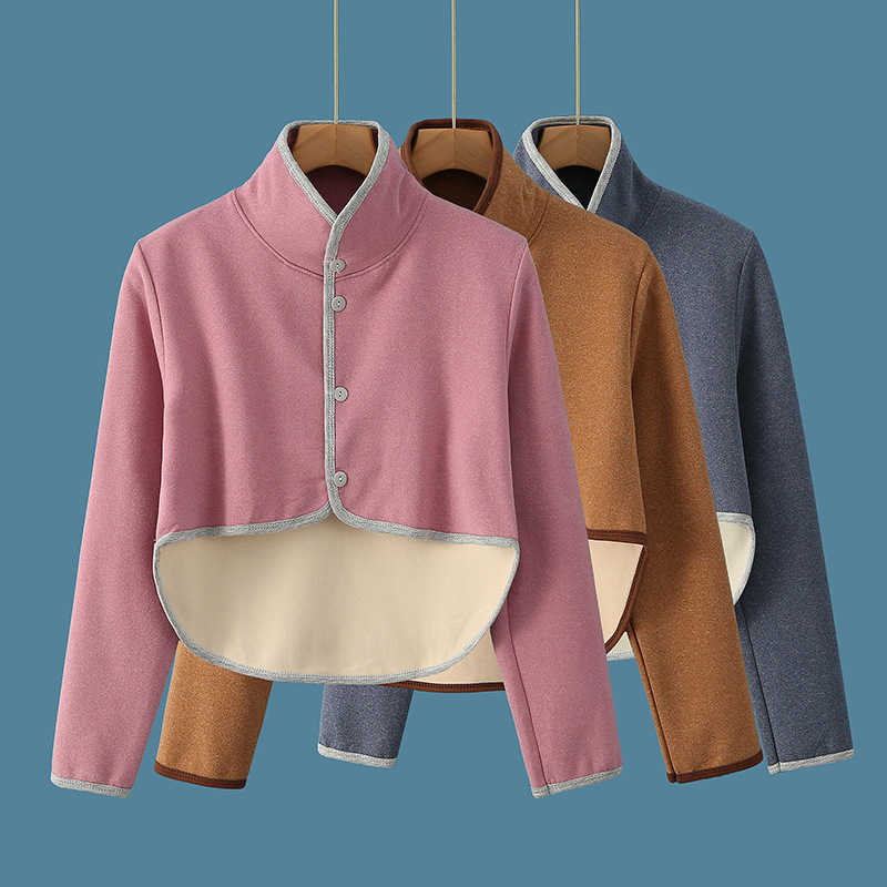 护肩颈椎坎肩睡觉半袖德绒发热月子期间空调房肩膀保暖防寒小马