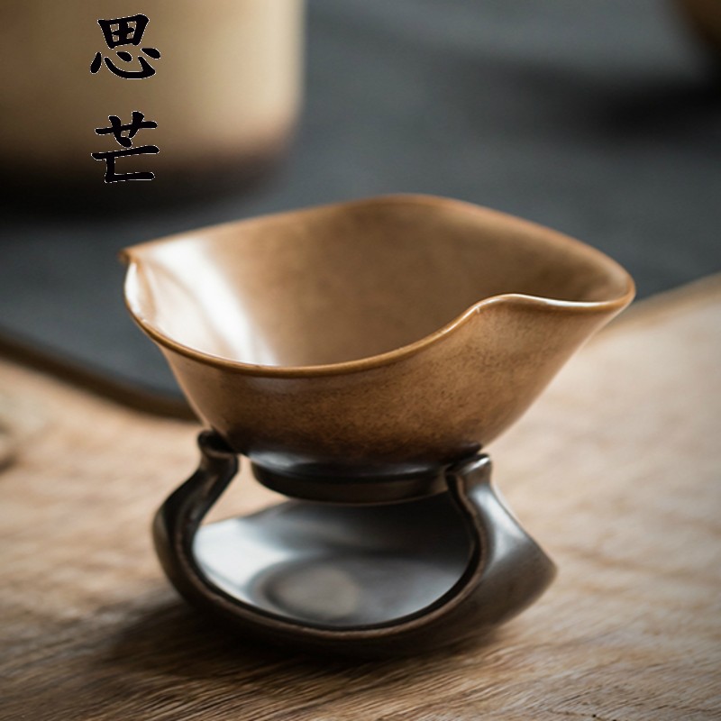 茶漏器单独陶瓷瓷孔茶漏一体创意陶瓷滤网茶叶茶隔过滤器泡茶漏斗