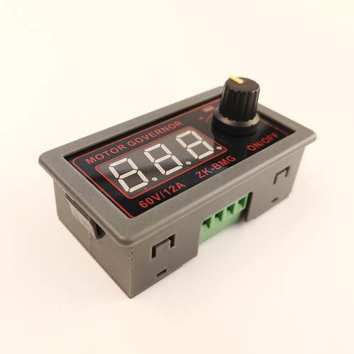 PWM直流电机调速器 9-60V/12A/500W马达风扇控制器编码器调光调速