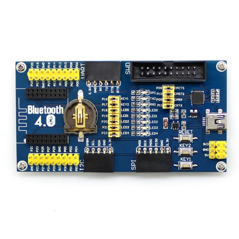 NRF51822蓝牙模块底板 板载CP2102 方便下载调试 引出所有IO接口