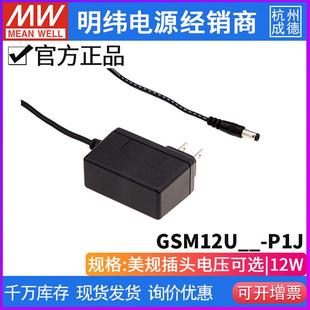 USB 医疗适配器美规 48V 明纬GSM12U P1J
