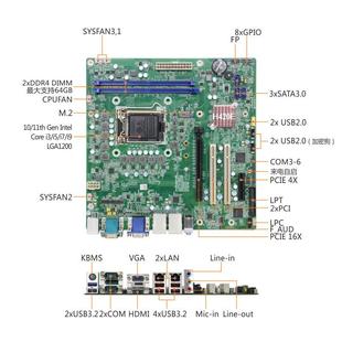 584G2酷睿4代CPU工业母版 784G2 工控机主板 主板KTB KTB康泰原装