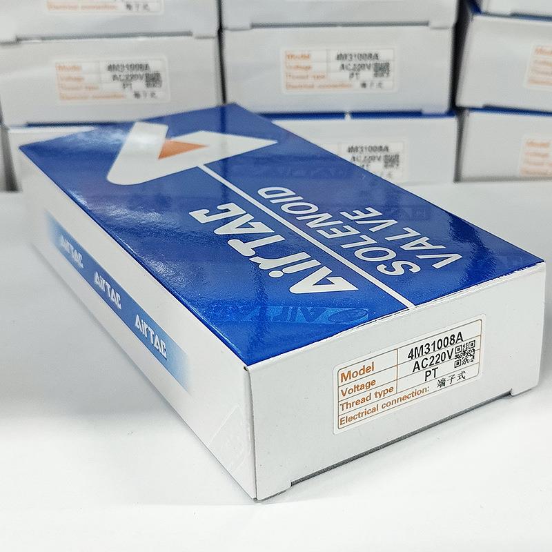 AirTac/亚德客气动二位五通板式电磁阀4M110-06 310 AC220V/DC24V