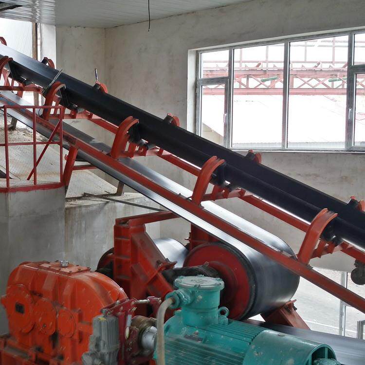 带式移动输送机TD75型号 装卸货车用倾斜上料传送机 运输机皮带