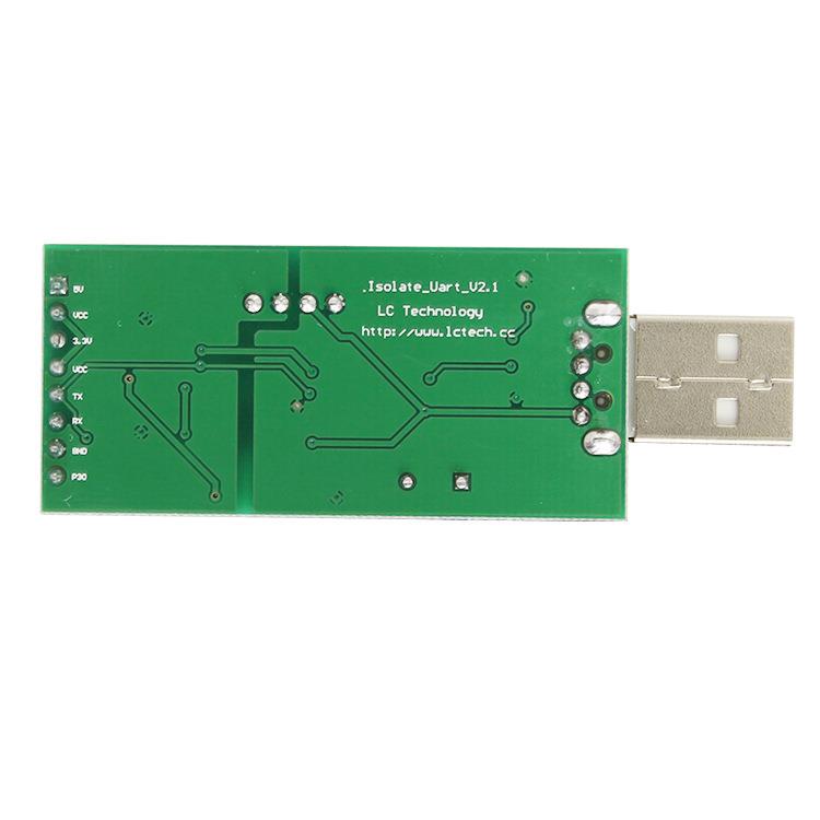 高速隔离USB转TTL串口 电源 光耦隔离 3.3V 5V TTL输出模块