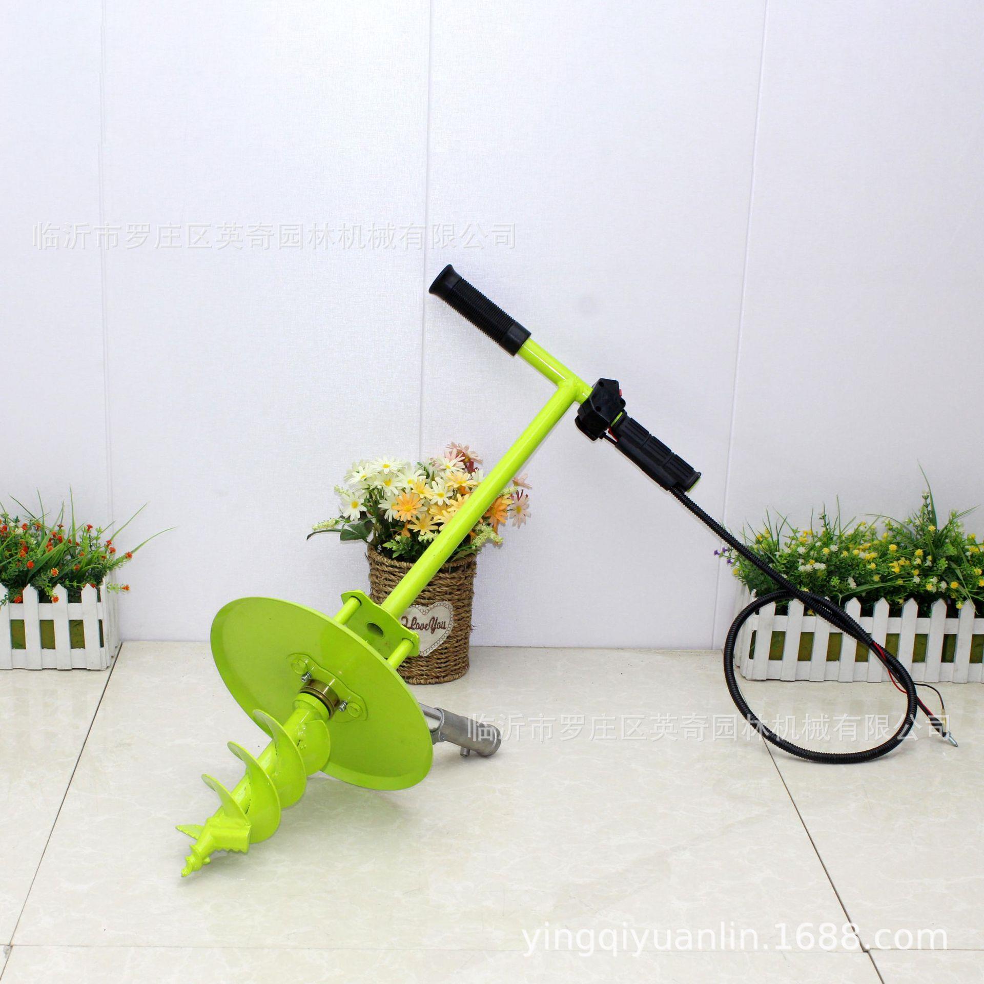 背负割草机开孔器 割灌机挖坑打洞机割草机烟钻开垦器工作头组合