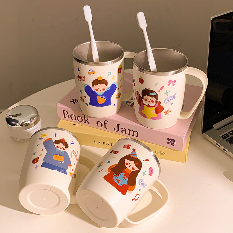 奇思妙想一家304不锈钢漱口杯