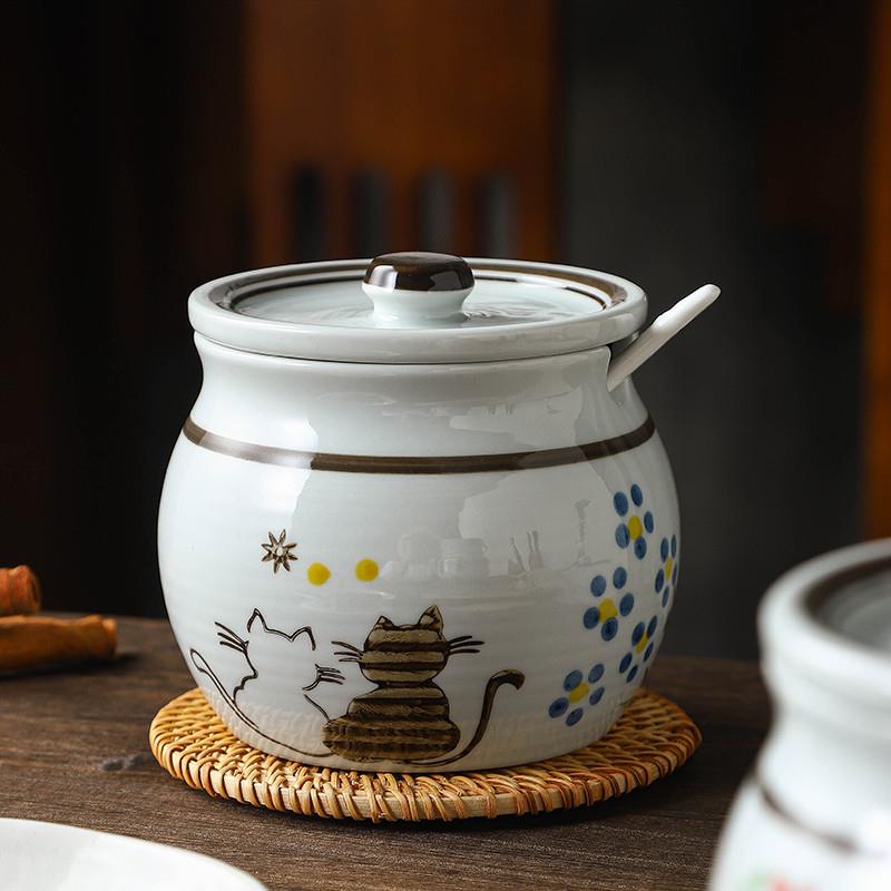 调味瓶罐陶瓷中式仿古调料