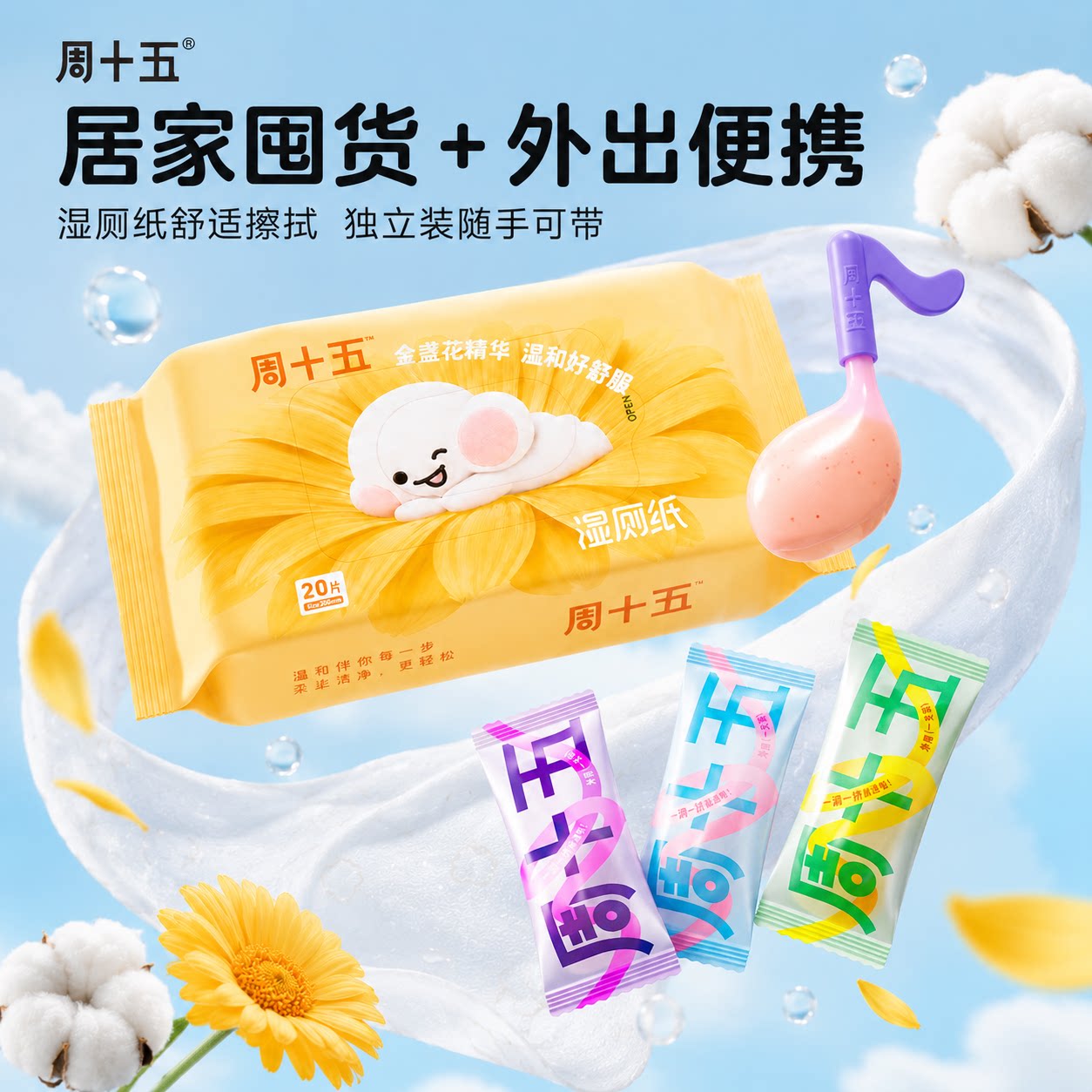 周十五音符蜂蜜露便携4支装