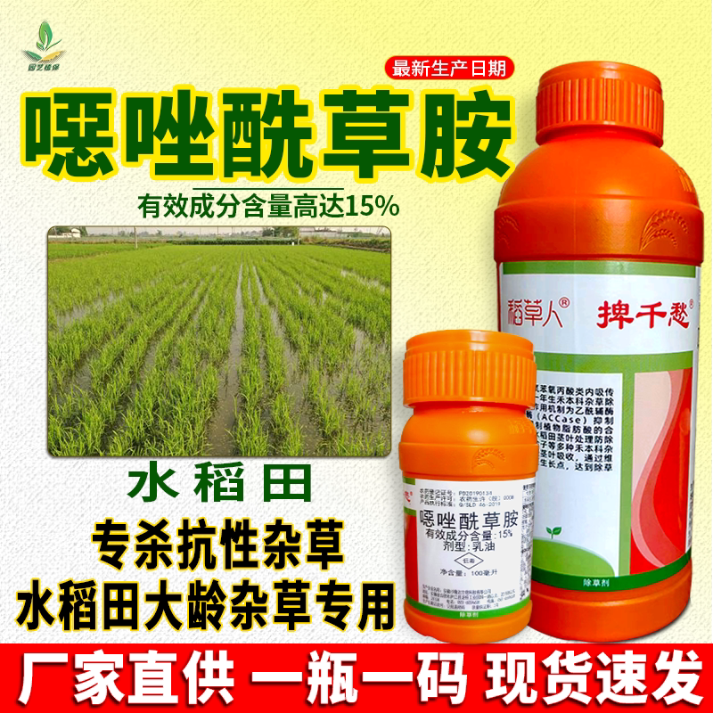 15%恶噁唑酰草胺水稻旱稻除草剂稗草千金马唐禾本科杂草专用农药
