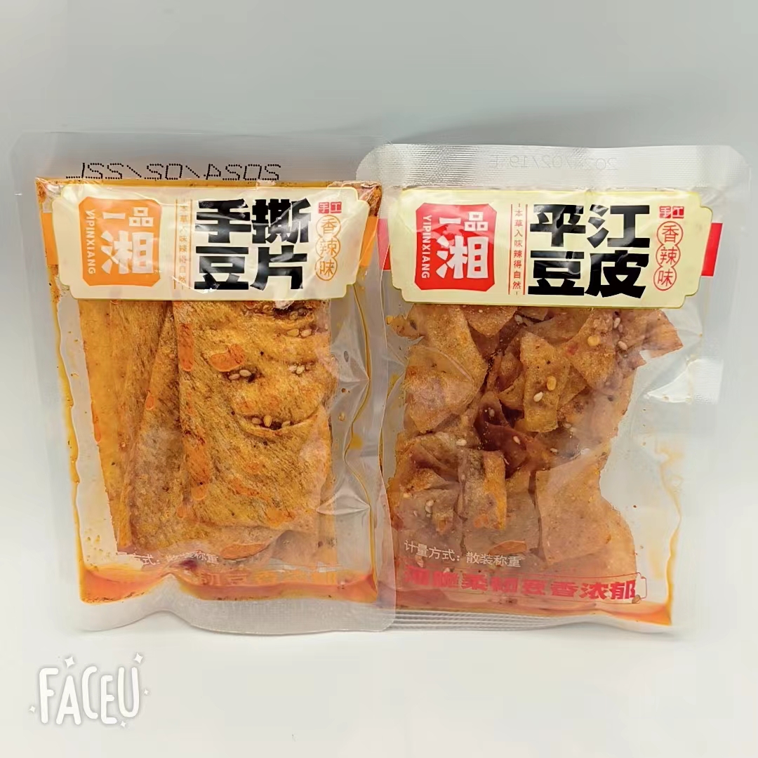 湖南平江辣条平江豆皮香辣味手撕豆片儿时怀旧休闲办公解馋零食