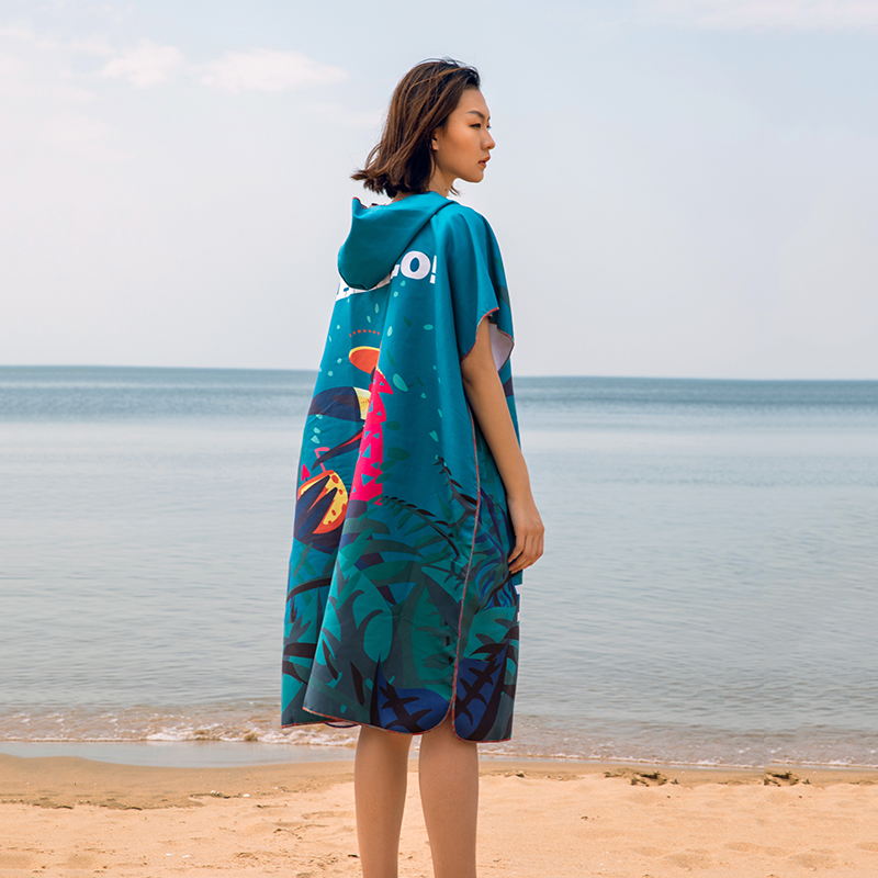 速干吸水浴巾斗篷浴袍毛巾女旅行必备用品便携成人游泳沙滩巾儿童