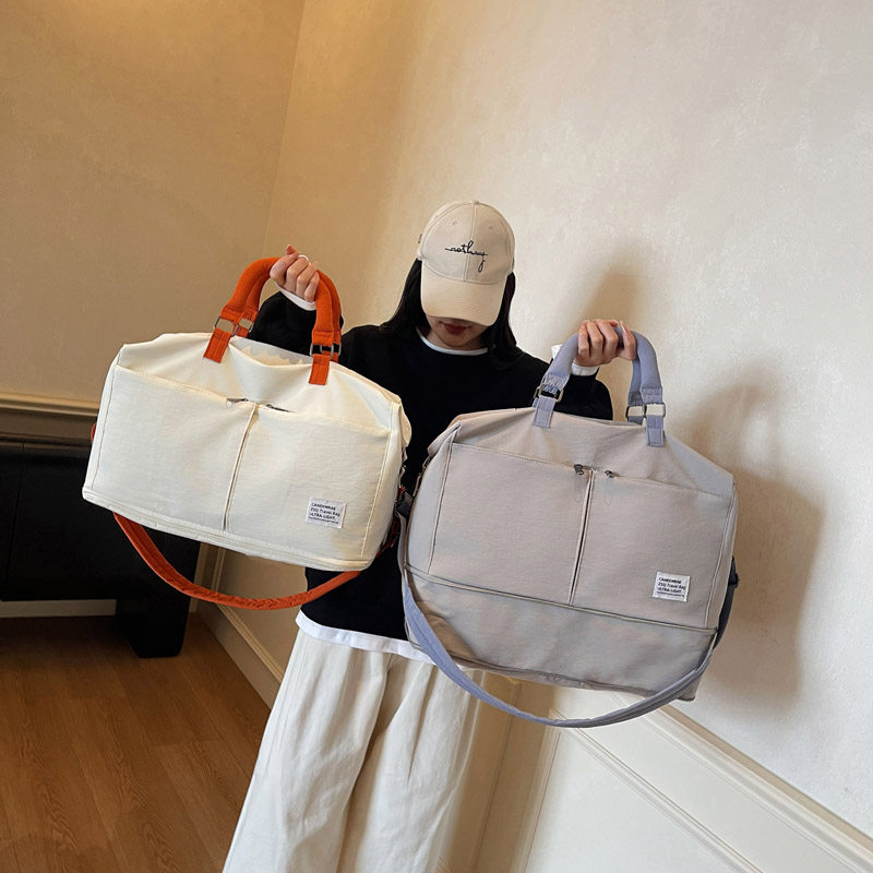 新款可折叠旅行包大容量斜挎包手提短途出差登机旅游行李袋健身包