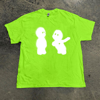 Original原创喷绘暗黑dark滑板Skateboards短袖emo阿美咔叽hiphop