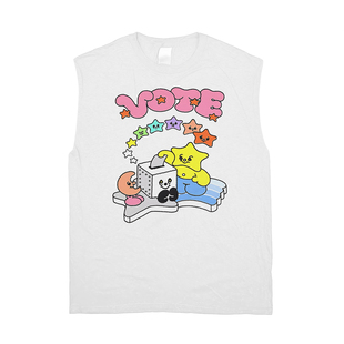 网络流浪汉ins风复古老玩具小众罕见涂鸦喷绘印花短袖无性别T恤