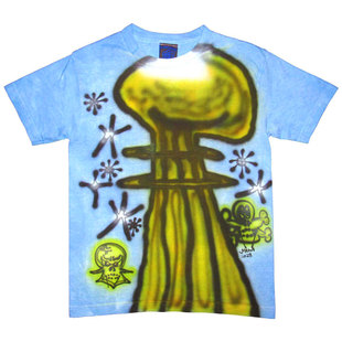 unisex 复古heavy metal amekaji手绘 Skateboards短袖classic