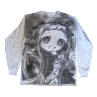 网络流浪汉罕见欧美艺术复古金属风街头穿搭长袖T恤oversize