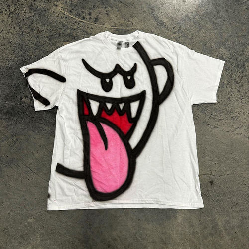 布布王King Boo Comic星之卡比Moe Graffiti spray painting短袖