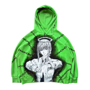 Graffiti涂鸦Beauty makima玛奇玛Chainsaw Man电锯人hoodie卫衣
