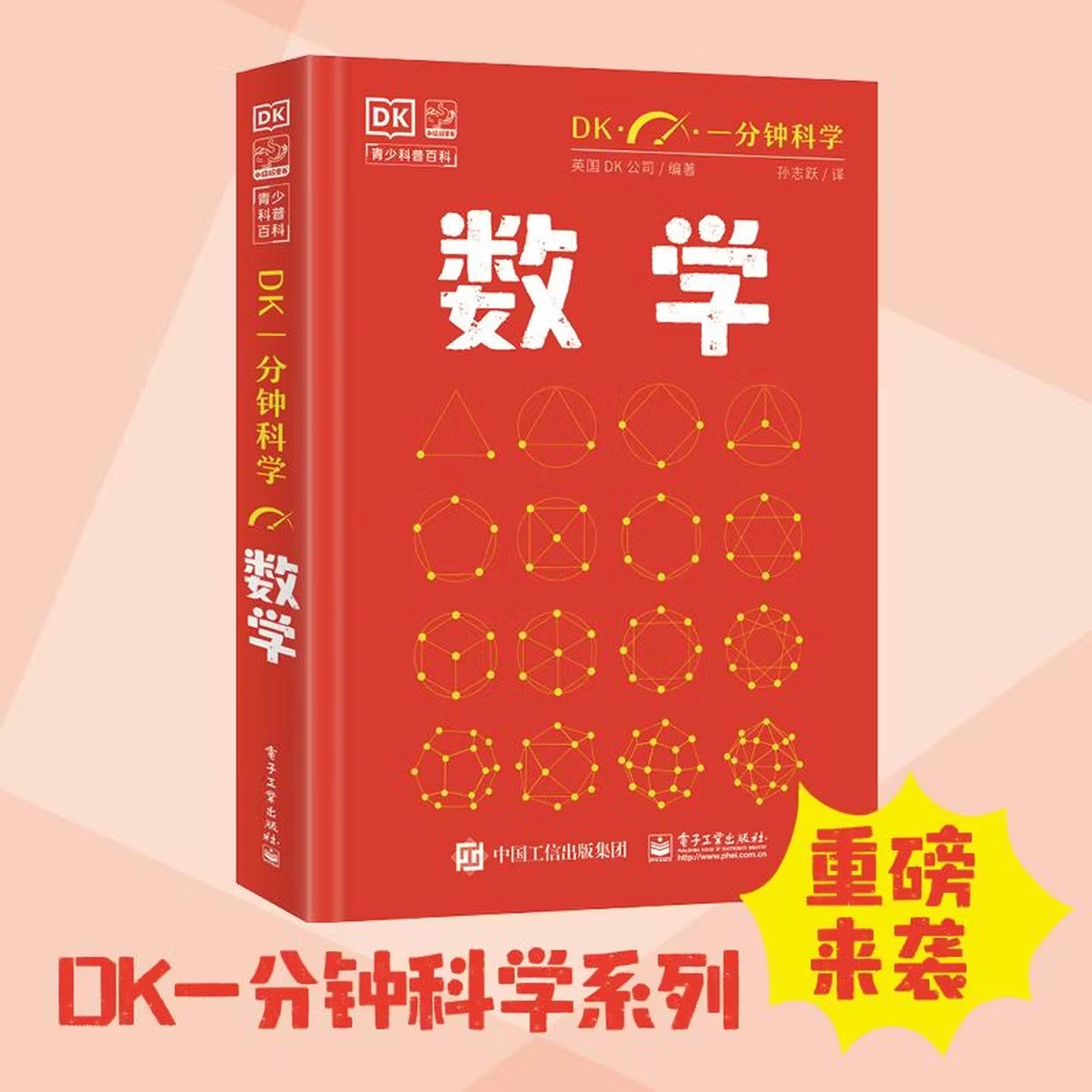 官方正版 DK一分钟科学 数学 儿童青少年科普百科全书 青少年科普百科 一分钟科学 英国DK公司 著 孙志跃 译 电子工业出版社