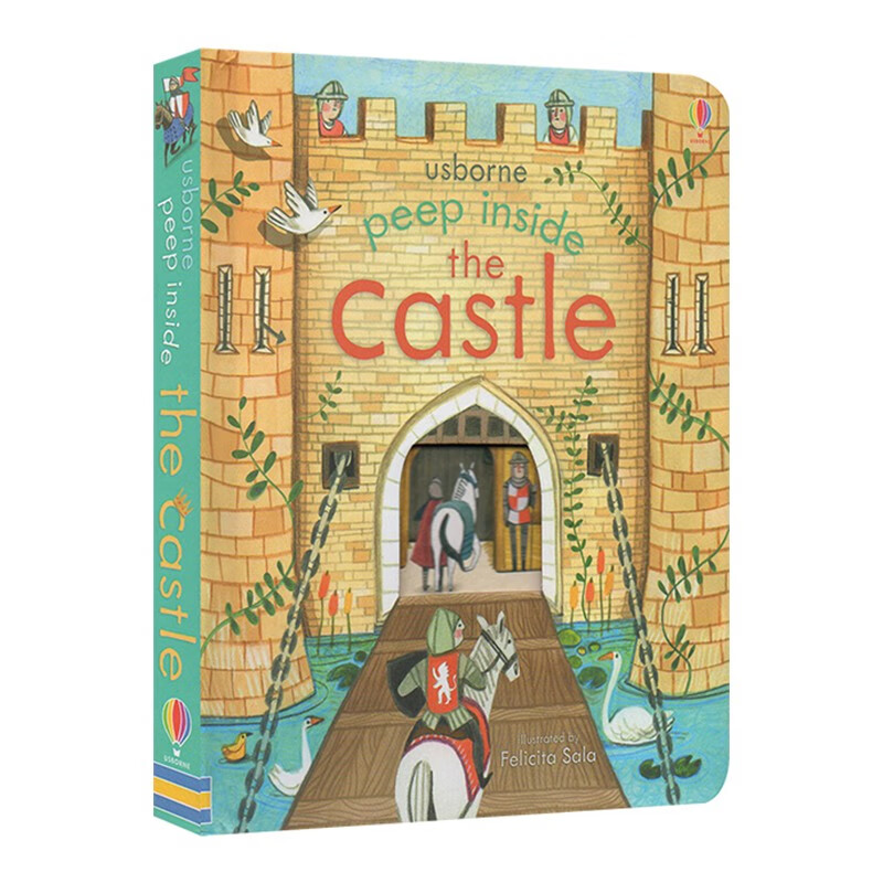 Usborne Peep Inside the Castle 偷偷看里面系列 城堡建筑 英文原版绘本 奇妙洞洞书 科普纸板翻翻书 历史启蒙认知