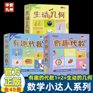 新东方数学小达人系列 有趣的代数1+2+生动的几何 数学奥数启蒙早教科普百科数学思维训练全脑开发练习题小学生一二三年级课外书籍