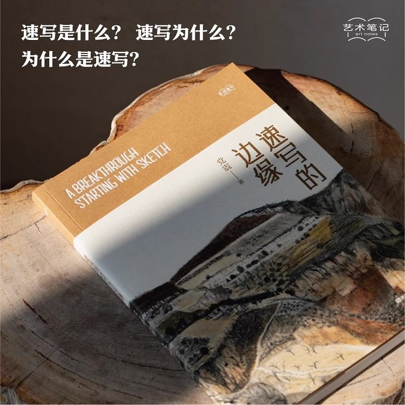 【正版包邮】速写的边缘 艺术笔记 画家党震的图文艺术随笔集素描入门基础与提高植物动物静物绘画艺术画册艺术家画作研究理论书籍