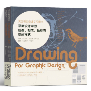 绘画 平面设计实用绘画技法解析 构成 美国视觉设计学院用书 初学者设计技法基础教程书籍cm 色彩与空间样式 平面设计中