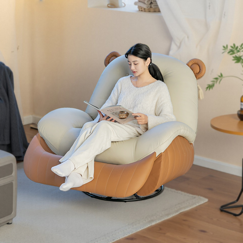 多功能电动躺椅按摩单人沙发客厅家用旋转休闲 懒人沙发小熊摇摇