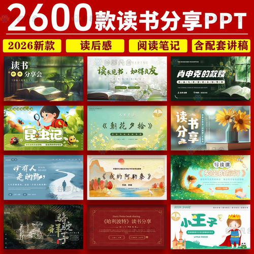 读书分享ppt成品课件文献