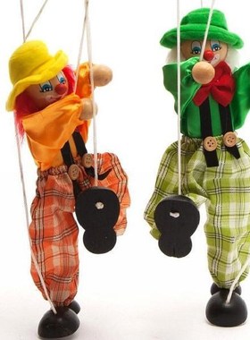 提线木偶拉线傀儡木娃娃纯手工木偶人娃娃匹诺曹戏剧提线木偶玩具