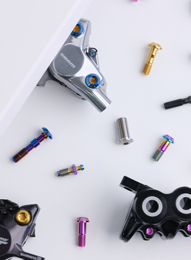 S-PARTS 山地车锥头五线体螺丝钛合金M7100/8100 XTR M8120/9120