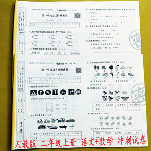 2025人教版 达标检测卷期中期末冲刺复习卷名校常考真题模拟考试卷易错重点题荣恒 冲刺100分试卷二年级上册语文数学同步测试卷单元