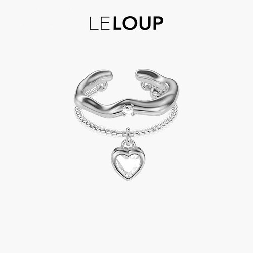 LELOUP新款爱心开口戒指气质简约