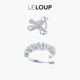 LELOUP闪钻碎冰耳夹 X未知数耳夹套组女无耳洞耳饰高级感耳骨夹