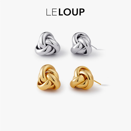 LELOUP绳结耳钉女轻奢高级感耳钉原创设计师耳环轻奢高级感耳饰女